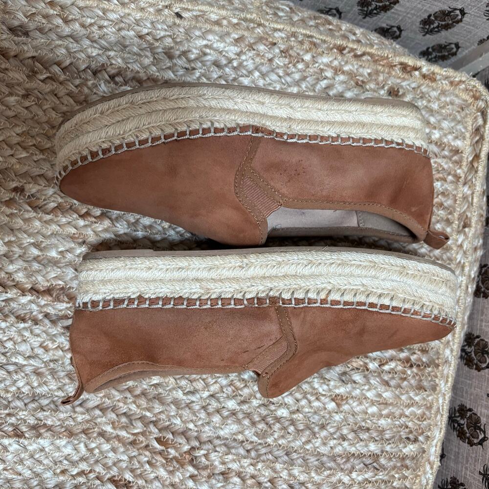 Sam Edelman Carrin Suede Platform Espadrille Loafers 8.5 Euro Vaca Coastal Boho - Picture 4 of 7